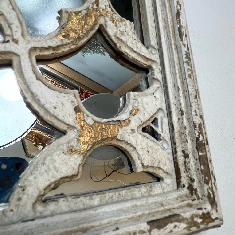 Hobby Lobby Distressed White Wall Mirror